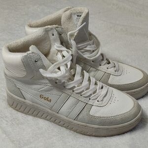 Gola White and Gray High-Tops
